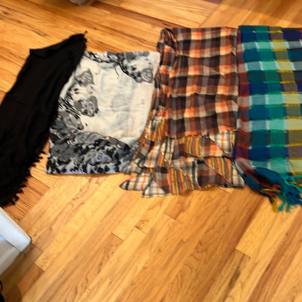 An assortment of scarves!